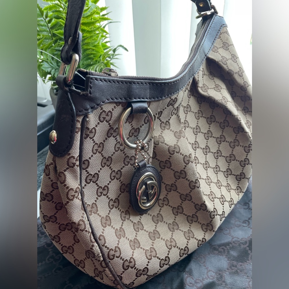 GG Monogram Large Handbag Shoulder Bag